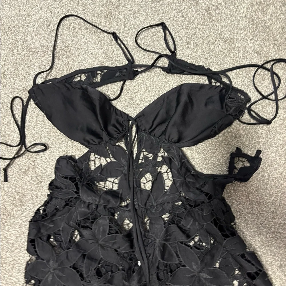 Intimately Free‎ People Meet Me In Bali Romper Lace Jumpsuit Women's Size Medium - Picture 7 of 12